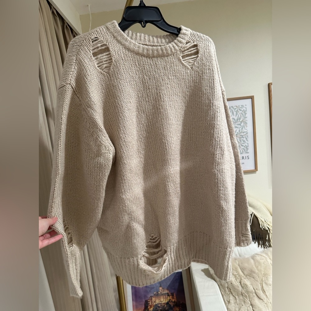 Oak and fort , cream color women sweater, size S